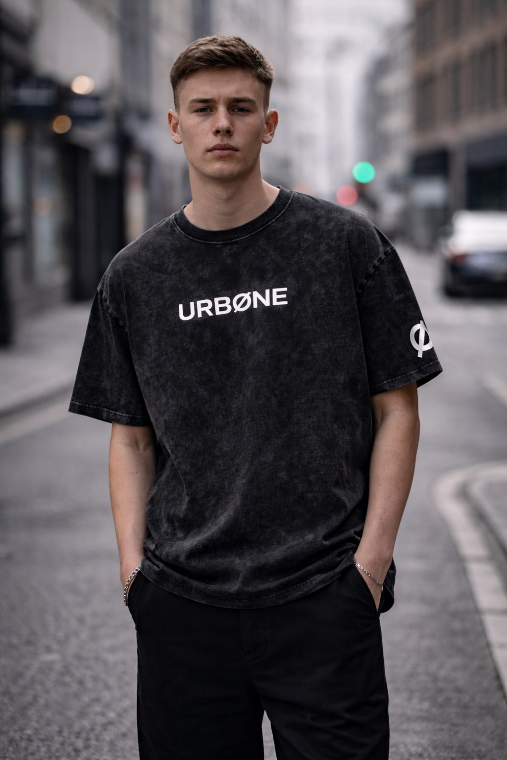 URBØNE Snow Wash Signature Tee